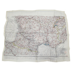 Map, Silk, Escape, C/D, MI9, Sgt. Kenneth Smith, Royal Air Force, MIA, Battle of Britain, 1940