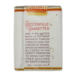 Pack, Cigarette, Chesterfield, For US Armed Forces Overseas, Untouched