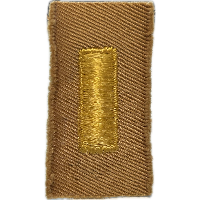 Rank, Insignia, Cloth, 2nd Lieutenant Rank, Insignia, Cloth, 2nd Lieutenant