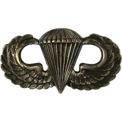Badge, Parachutist's, 'Jump Wings', US Army, Pin Back, Jack Heller