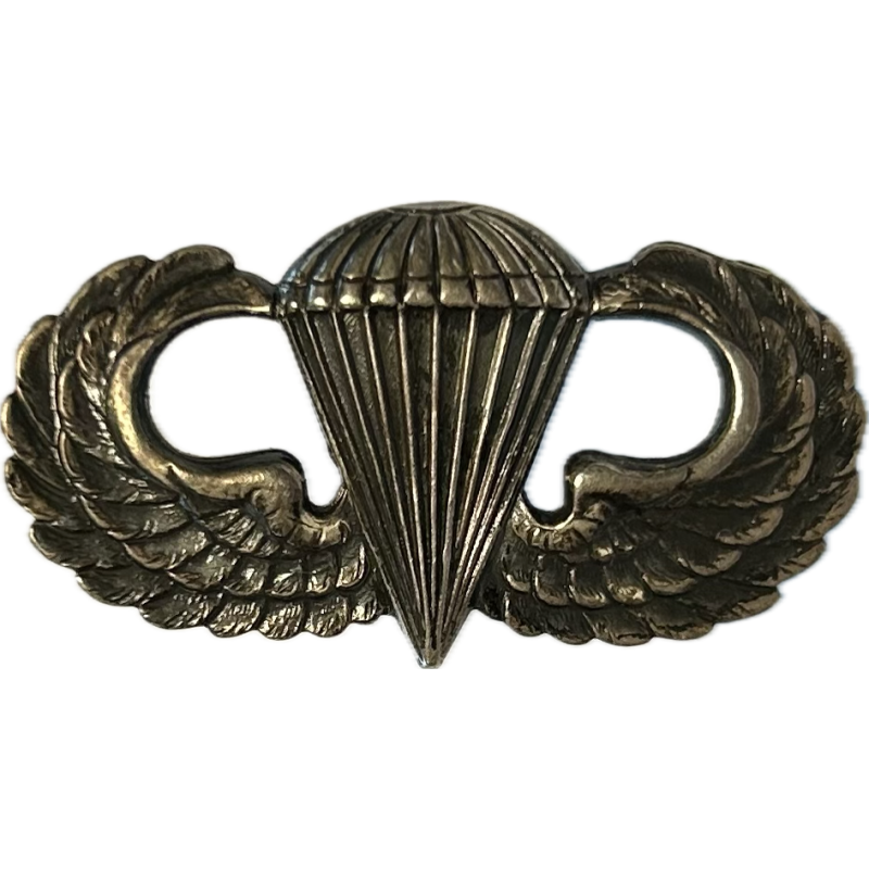 Badge, Parachutist's, 'Jump Wings', US Army, Pin Back, Jack Heller