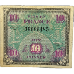 Billet d'invasion, 10 francs, 1944