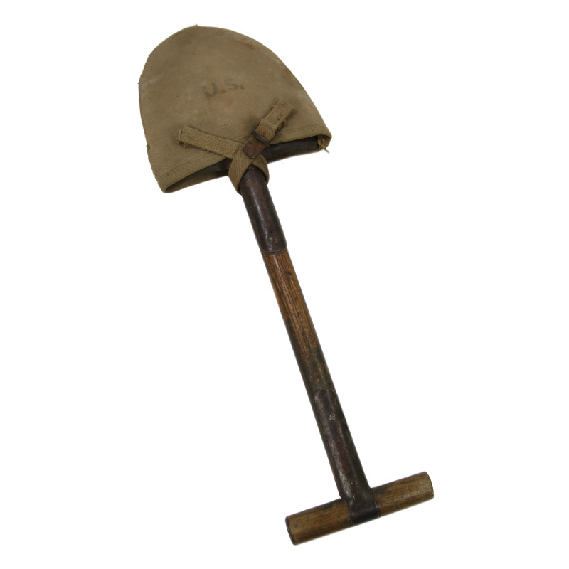 T-Shovel, M-1910, with Cover, B.A.B. CO. 1942