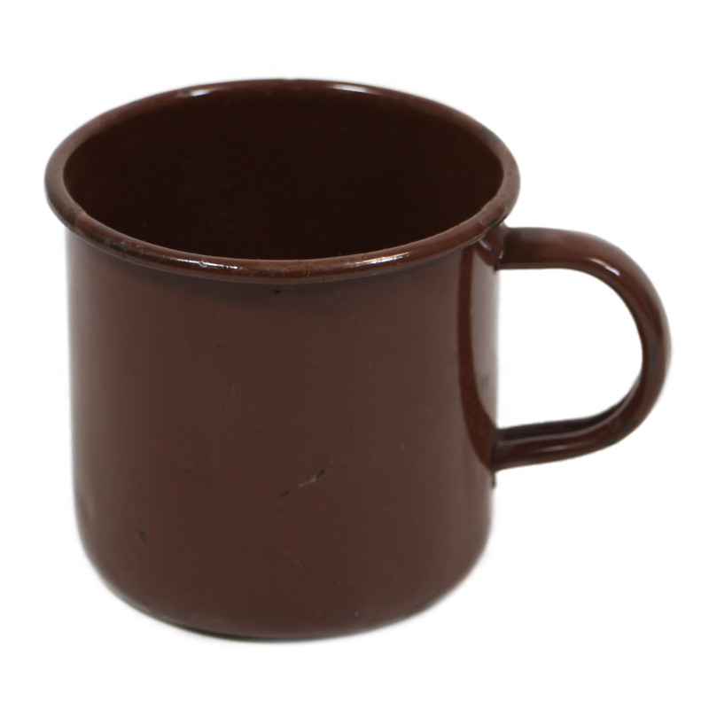 Mug, Enamel, Brown, British, JURY W /I\ D 1945