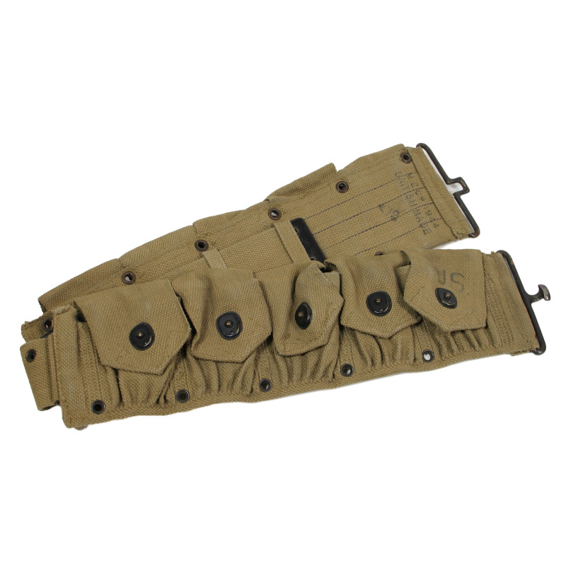 Ceinturon cartouchière M1 Garand, British-Made, M.E. Co. 1944