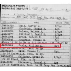 Bag, Duffle, TWEEDIES 1944, Sgt. William Doyle, Counter-Intelligence Detachment, 69th Infantry Division, ETO