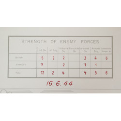 Map, Order of Battle, Normandy 1944