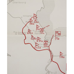 Map, Order of Battle, Normandy 1944