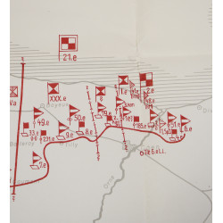Map, Order of Battle, Normandy 1944