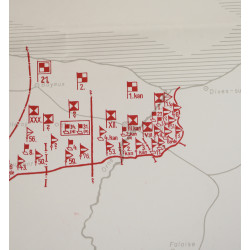 Map, Order of Battle, Normandy 1944
