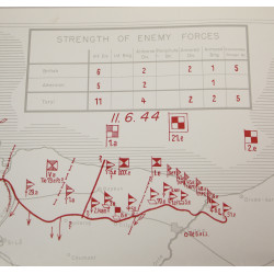 Map, Order of Battle, Normandy 1944