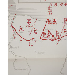 Map, Order of Battle, Normandy 1944