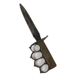 Couteau de tranchée, Knuckle Knife, M1918, L.F.&C., avec fourreau USM8 modifié