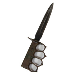 Couteau de tranchée, Knuckle Knife, M1918, L.F.&C., avec fourreau USM8 modifié