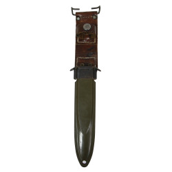 Couteau de tranchée, Knuckle Knife, M1918, L.F.&C., avec fourreau USM8 modifié