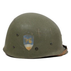 Liner, Helmet, M1, FIRESTONE, 96th Chemical Mortar Bn., ETO