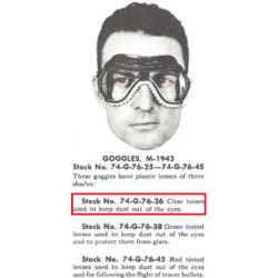 Goggles, M-1943, S. FROEHLICH CO., Inc. 1943
