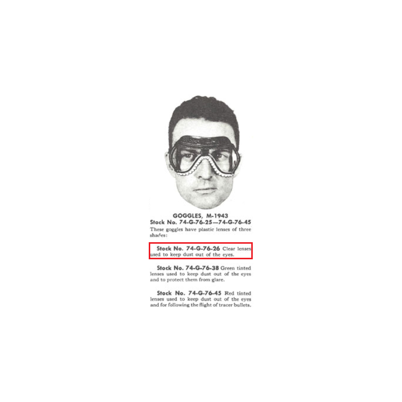 Goggles, M-1943, S. FROEHLICH CO., Inc. 1943