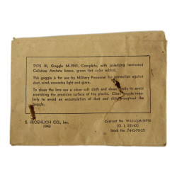 Goggles, M-1943, S. FROEHLICH CO., Inc. 1943