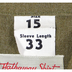 Shirt, Convertible Collar, Officer, Wool, US Army, 15 x 33, 1942