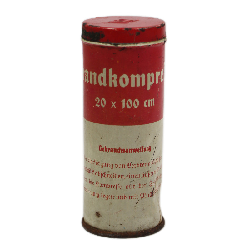 Paraffin Tulle, Burn Treatment, German, in Tin