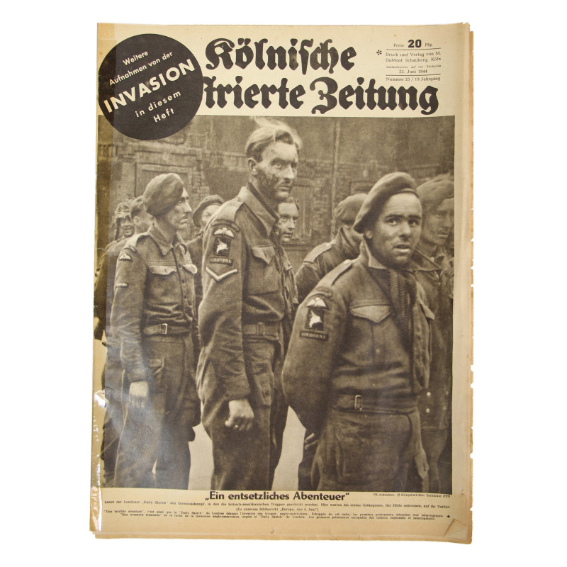 Magazine, Kölnische Illustrierte Zeitung, 22 juin 1944, Para anglais