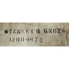 Sac paquetage (Barrack Bag), T/4 Stanley Gnoza, Battery C, 326th Field Art. Bn., 84th Infantry Division, ETO, POW