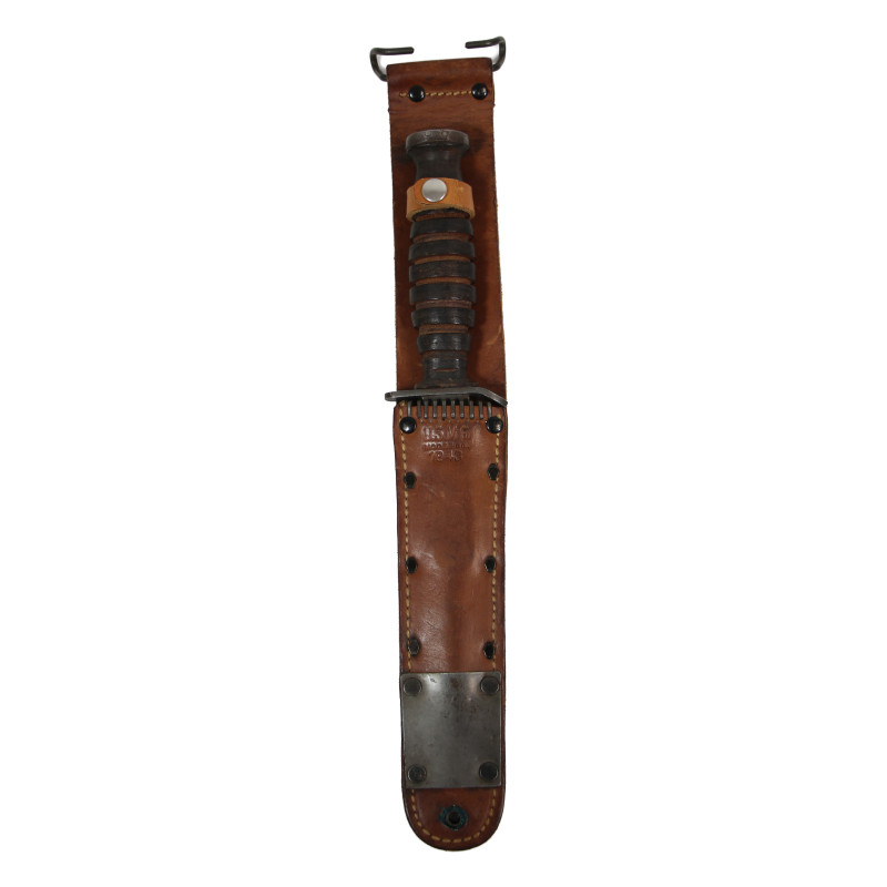 Knife, Trench, USM3, PAL 1943 on Blade, with Scabbard, USM6, MOOSE CO. 1943