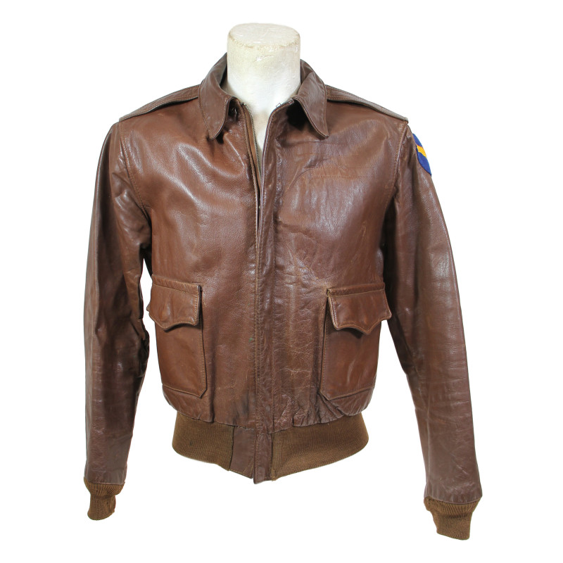 Blouson de vol A-2, S/Sgt. Charles Palmer, mitrailleur, 403rd BS, 43rd BG, 5th Air Force, USAAF, PTO Blouson de vol A-2, S/Sgt. Charles Palmer, mitrailleur, 403rd BS, 43rd BG, 5th Air Force, USAAF, PTO