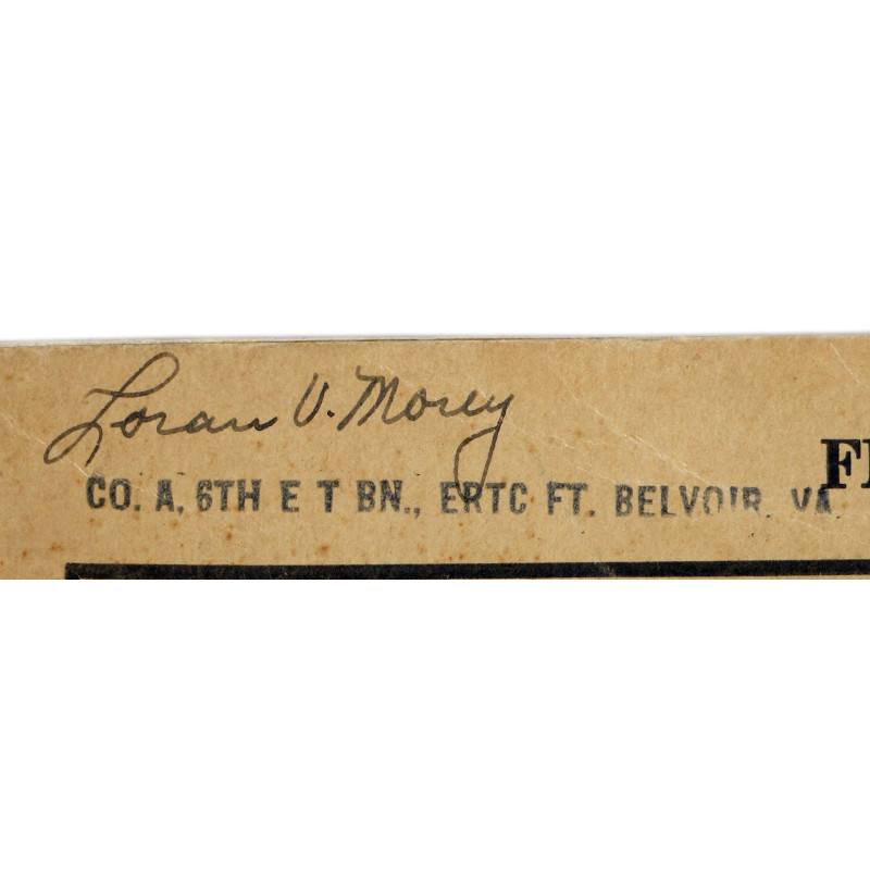 Manual, Field, Basic, FM 21-105, Engineer Soldier's Handbook, 1941, Named, Fort Belvoir
