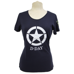 T-shirt, Women, Navy Blue, D-Day, 101st AB OD