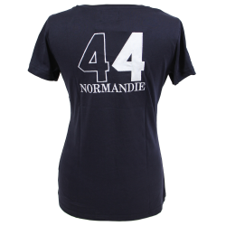 T-shirt femme, bleu marine, D-Day, 101st AB OD