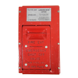 Cover, Panel, Emergency landing gear latch, C-47 Skytrain, USAAF