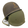 Casque M1, pattes fixes, Schlueter, Ensign, US Navy, liner MSA, A washers verts Casque M1, pattes fixes, Schlueter, Ensign, US Navy, liner MSA, A washers verts