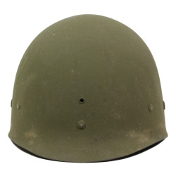 Helmet, M1, Fixed Loops, Schlueter, Ensign, US Navy, MSA Liner, Green A Washers