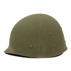 Casque M1, pattes fixes, Schlueter, Ensign, US Navy, liner MSA, A washers verts