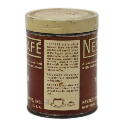 Boîte de café soluble, NESCAFÉ, ration Ten-in-One, vide