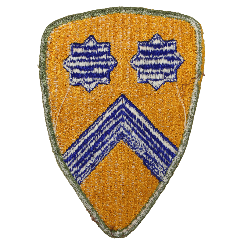 Insigne, 2nd Cavalry Division, bord vert, GEMSCO