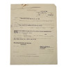 Rapport disciplinaire, T/5 Horace Frey, 893rd Ordnance Co., Sainte-Mère-Église, 1945