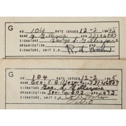 Grouping, T/5 George Gillespie, Rigger Section, Sv. Co., 502nd PIR, 101st Airborne Division, ETO
