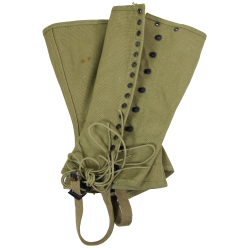 Leggings, Canvas, US Army, 3R, U. O. COLSON CO. 1942