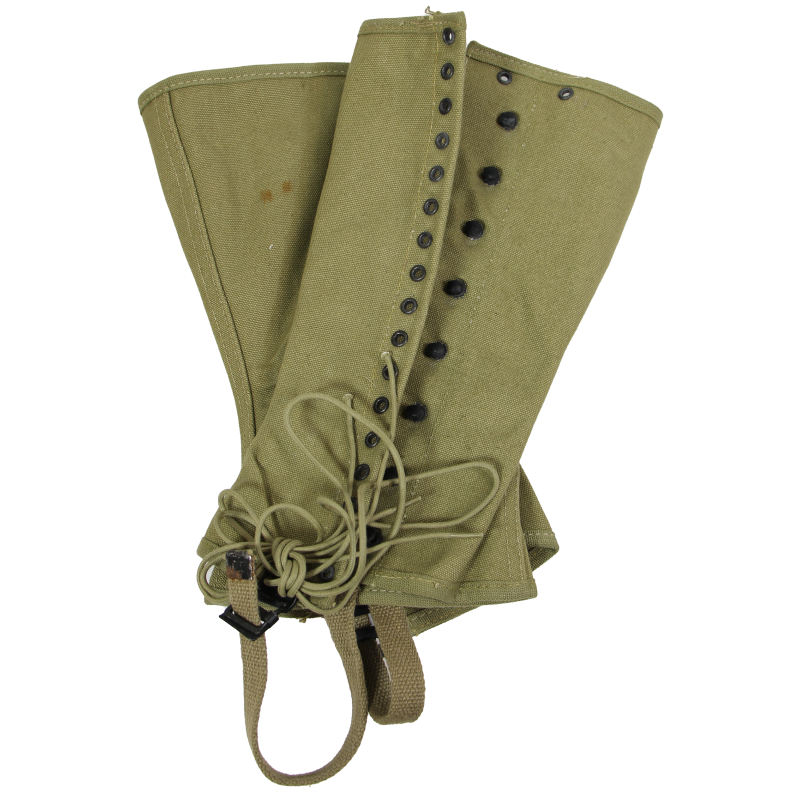 Guêtres en toile, US Army, 3R, U. O. COLSON CO. 1942