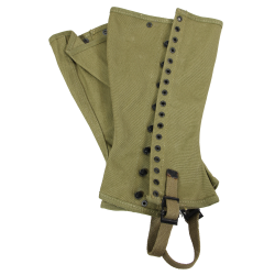 Guêtres en toile, US Army, 3R, U. O. COLSON CO. 1942