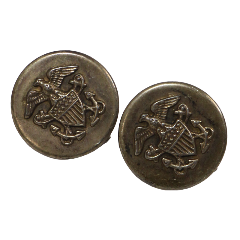 Boucles d'oreilles, Sweetheart, US Navy, Sterling