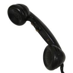 Téléphone de campagne EE-8-A, Signal Corps, avec sacoche en cuir