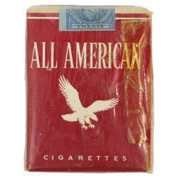 Pack, Cigarette, ALL AMERICAN, 1944, Complete
