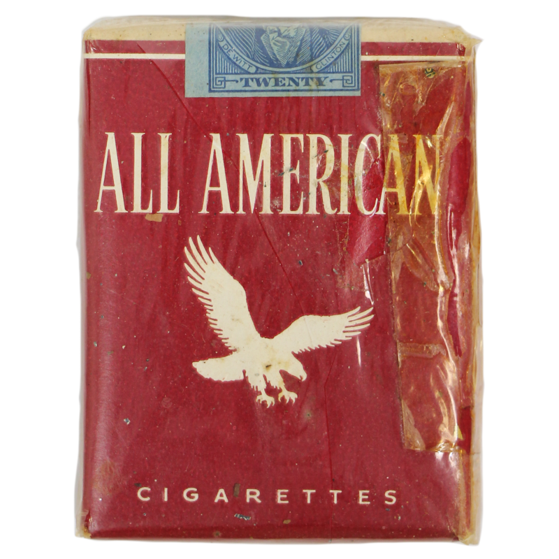 Pack, Cigarette, ALL AMERICAN, 1944, Complete