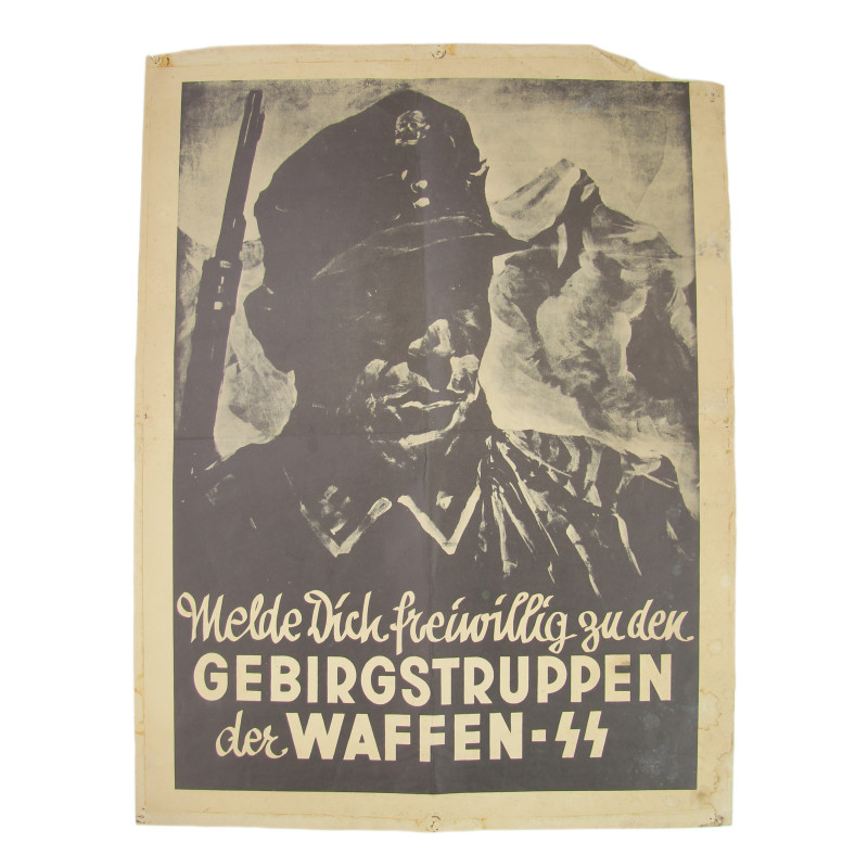 Affiche de propagande, Gebirgstruppen der Waffen-ᛋᛋ Affiche de propagande, Gebirgstruppen der Waffen-ᛋᛋ