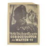 Affiche de propagande, Gebirgstruppen der Waffen-ᛋᛋ Affiche de propagande, Gebirgstruppen der Waffen-ᛋᛋ