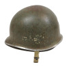 Casque M1, pattes fixes, 39th Inf. Regt., 9th Infantry Division, liner WESTINGHOUSE, A washers verts, Normandie